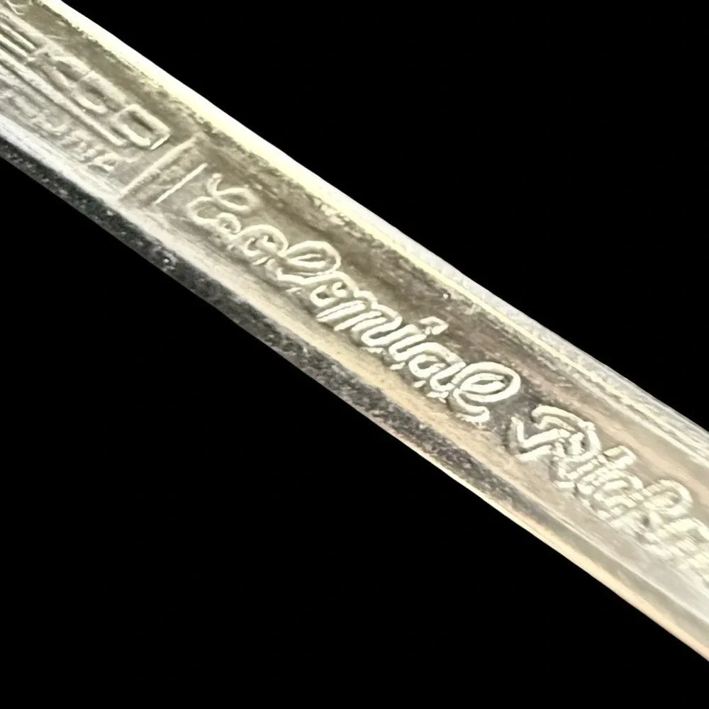 Ekco Eterna Colonial Richmond Flatware Teaspoons Lot Of 8